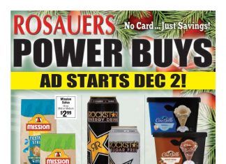 Rosauers Monthly Ad Dec 02 – Dec 29, 2020
