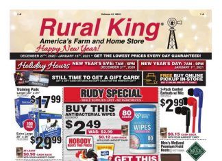 Rural King Weekly Ad Dec 27, 2020 – Jan 16, 2021