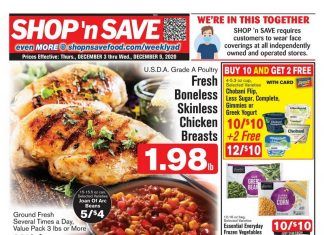 SHOP ‘n SAVE Weekly Ad Dec 03 – Dec 09, 2020