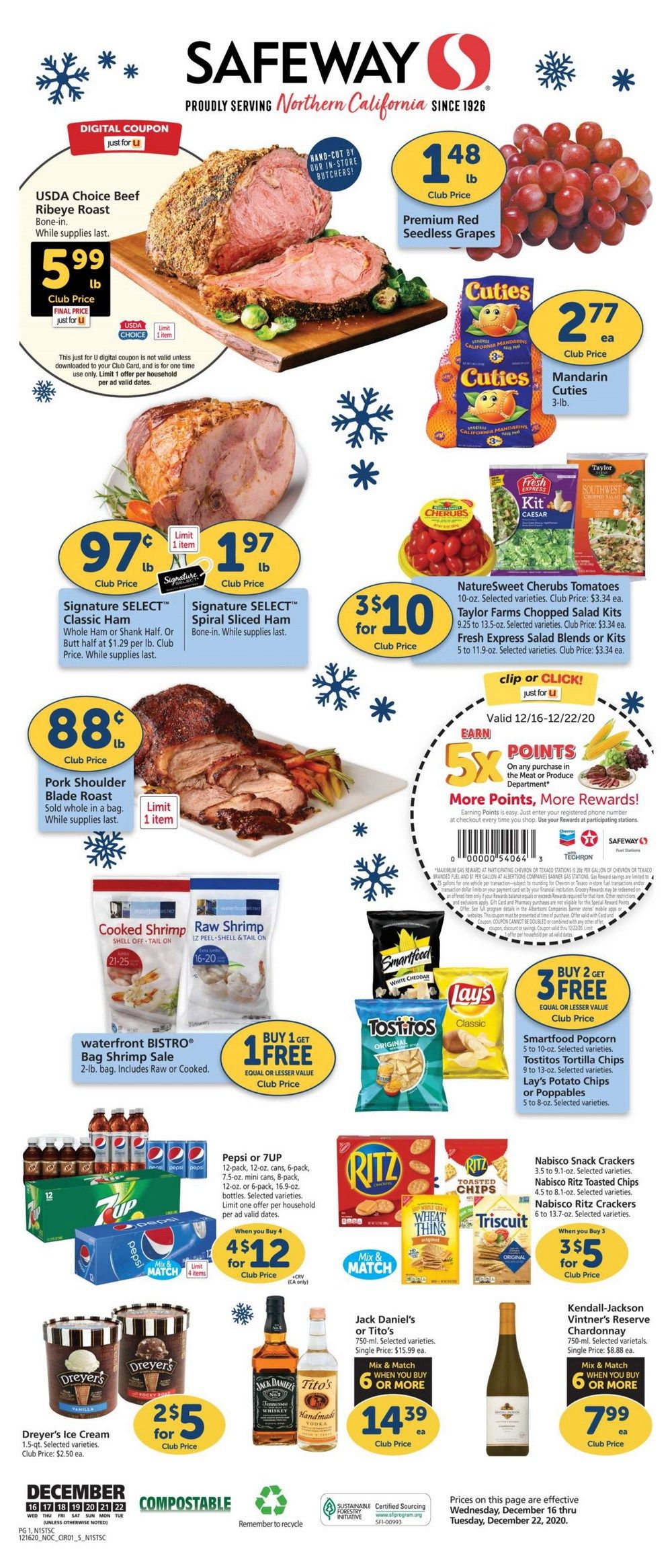 Safeway Weekly Ad Dec 16 Dec 22, 2020