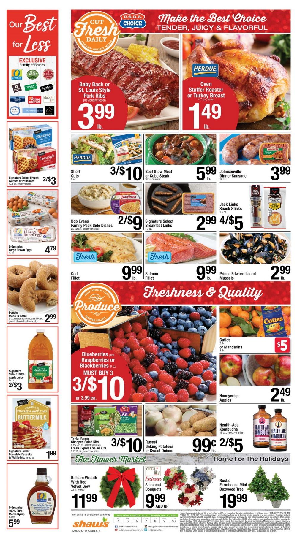 Shaw's Weekly Ad Dec 04 Dec 10, 2020