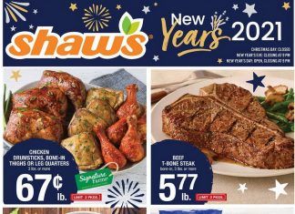 Shaw’s Weekly Ad Dec 25 – Dec 31, 2020