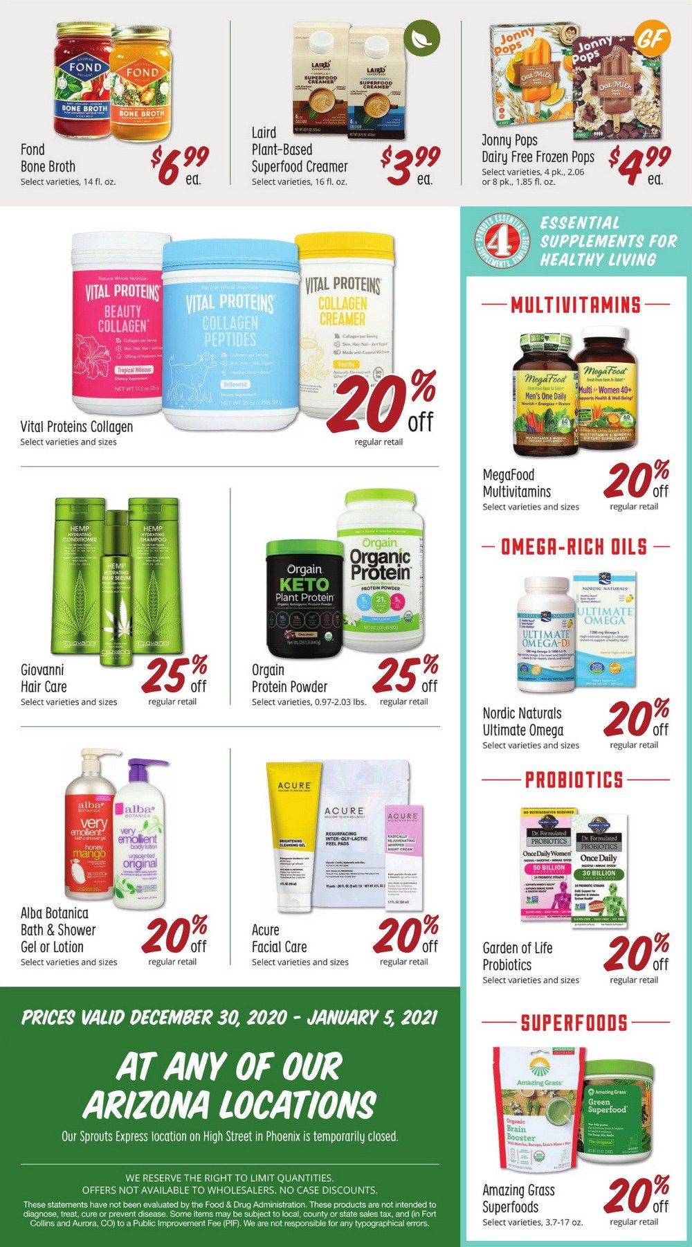 Sprouts Weekly Ad Dec 30, 2020 Jan 05, 2021