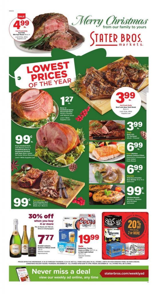 Stater Bros Weekly Ad Dec 16 Dec 24, 2020