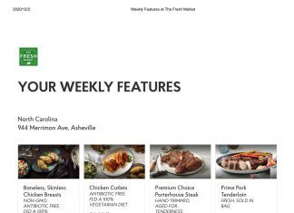 The Fresh Market Weekly Specials Dec 02 – Dec 08, 2020