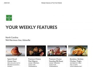 The Fresh Market Weekly Specials Dec 09 – Dec 15, 2020
