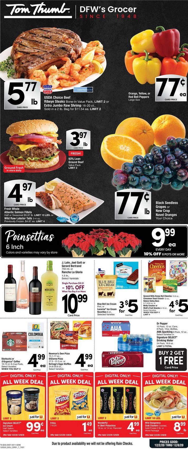 Tom Thumb Weekly Ad Dec 02 Dec 08, 2020