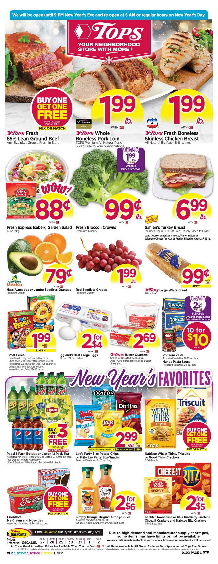 Tops Weekly Ad Dec 27, 2020 Jan 02, 2021