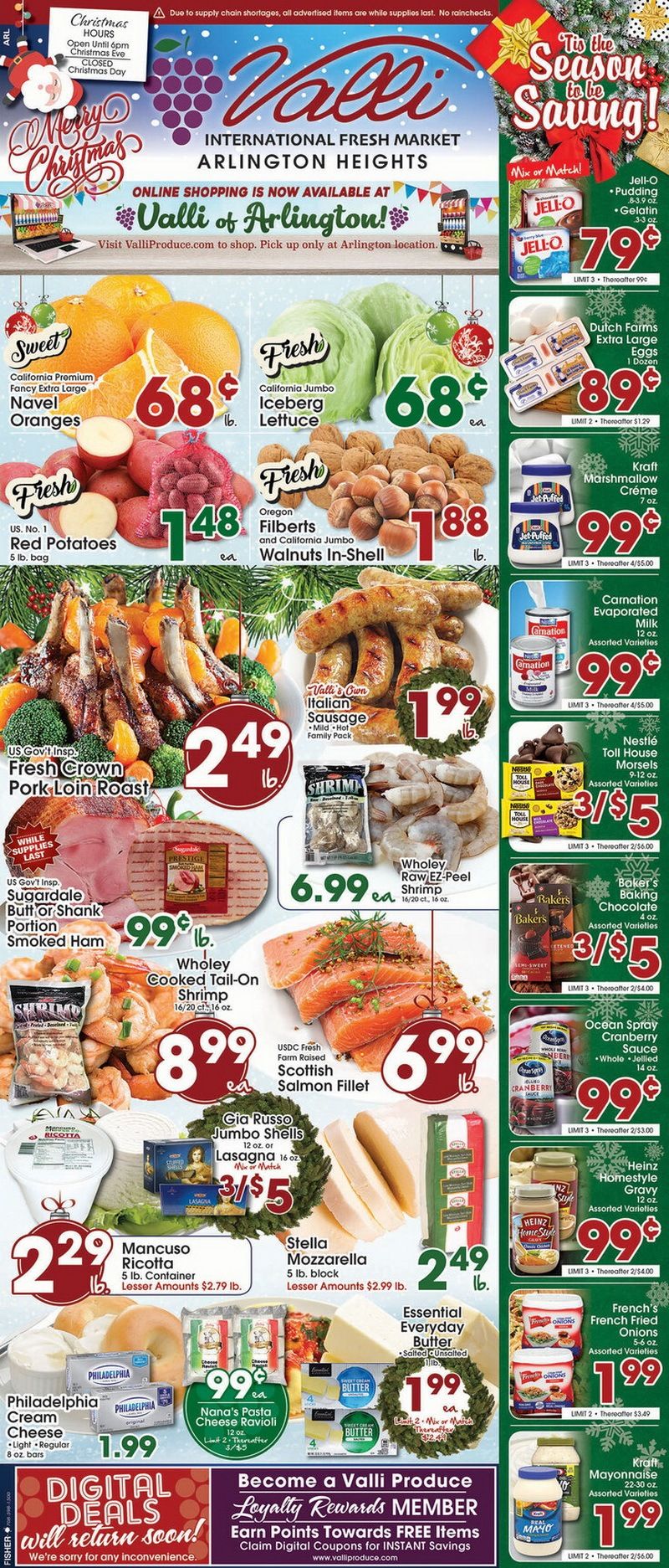 Valli Produce Weekly Ad Dec 16 Dec 25, 2020