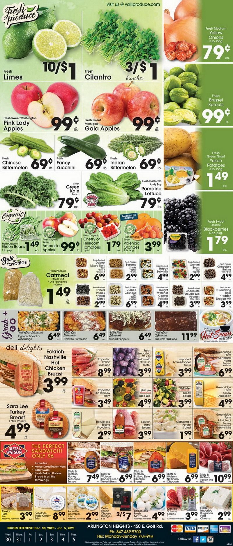 Valli Produce Weekly Ad Dec 30, 2020 Jan 05, 2021