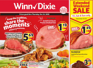 Winn-Dixie Weekly Ad Dec 16 – Dec 24, 2020