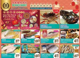 99 Ranch Market Weekly Ad Jan 22 – Jan 28, 2021