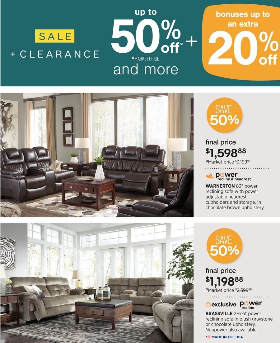 Ashley Furniture HomeStore Sale + Clearance