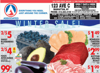 Associated Supermarkets Weekly Ad Jan 15 – Jan 21, 2021