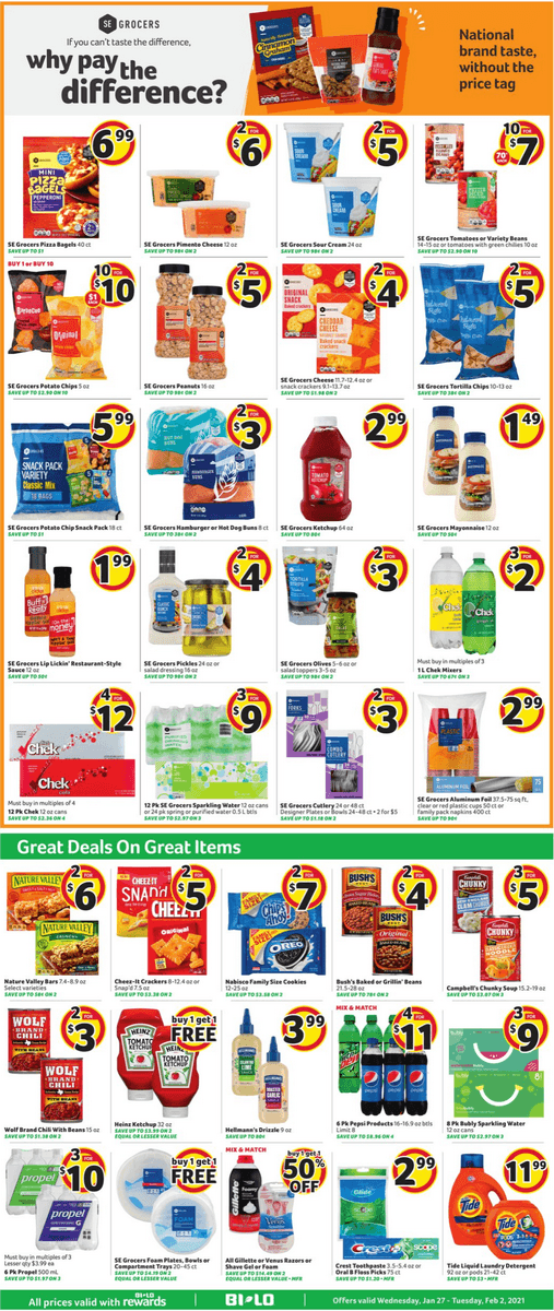 BI-LO Weekly Ad Jan 27 – Feb 03, 2021