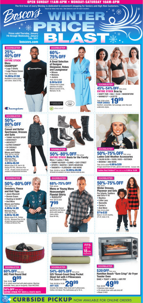 Boscov's Weekly Ad Jan 07 – Jan 12, 2021