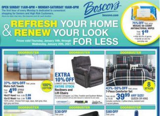 Boscov’s Weekly Ad Jan 14 – Jan 20, 2021
