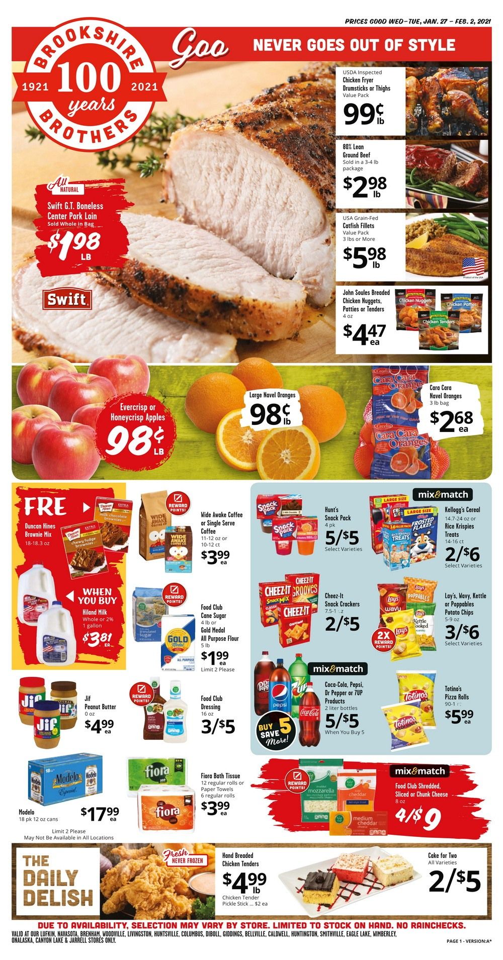 Brookshire Brothers Weekly Ad Jan 27 Feb 02, 2021