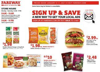Fareway Weekly Ad Jan 05 – Jan 11, 2021