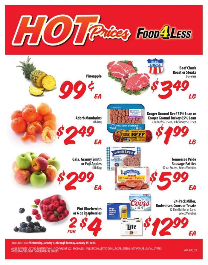 Food 4 Less Weekly Ad Jan 13 Jan 19, 2021