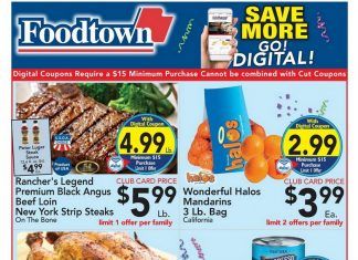 Foodtown Weekly Ad Jan 01 – Jan 07, 2021