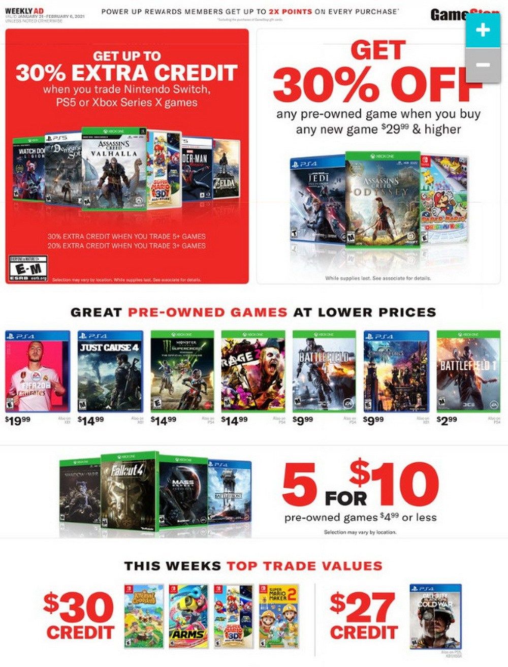 GameStop Weekly Ad Jan 31 – Feb 06, 2021