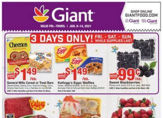 Giant Food Weekly Ad Jan 08 – Jan 14, 2021