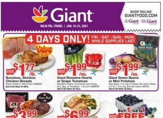 Giant Food Weekly Ad Jan 15 – Jan 21, 2021