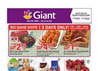 Giant Food Weekly Ad Jan 22 – Jan 28, 2021