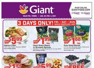 Giant Food Weekly Ad Jan 29 – Feb 04, 2021