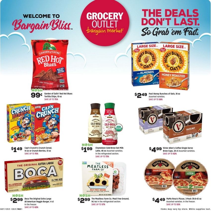 Grocery Outlet Weekly Ad Jan 20 Jan 26, 2021