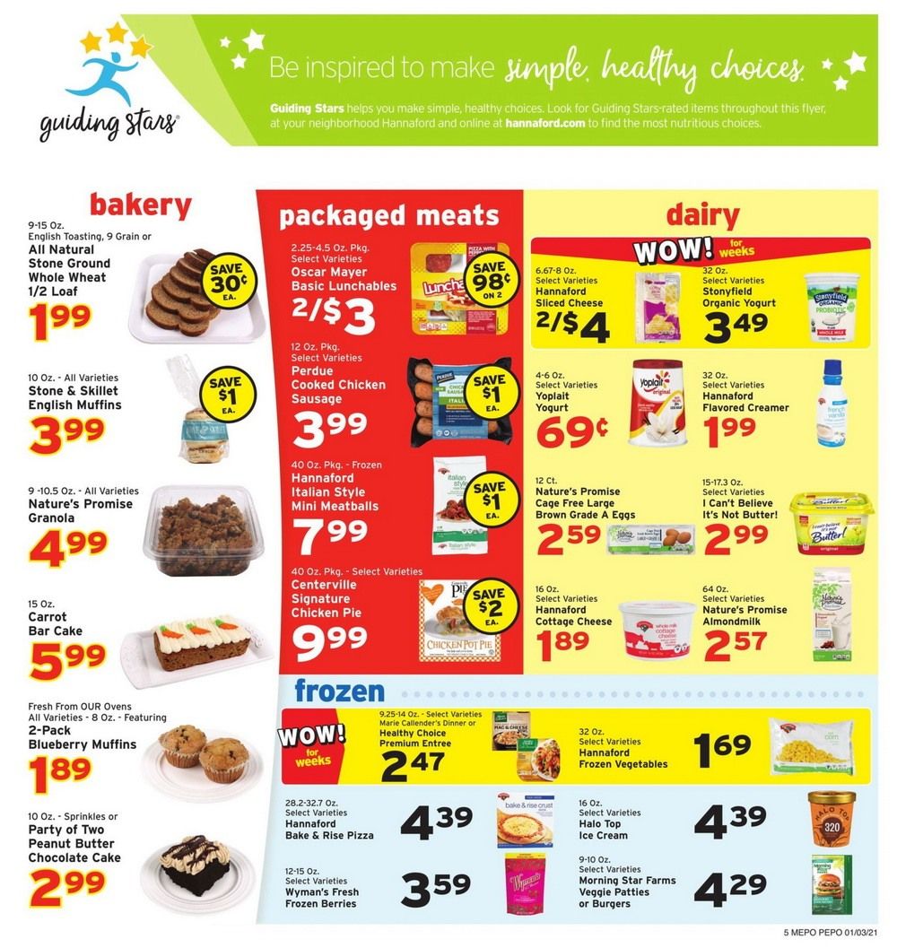 Hannaford Weekly Ad Jan 03, 2021 Jan 09, 2021