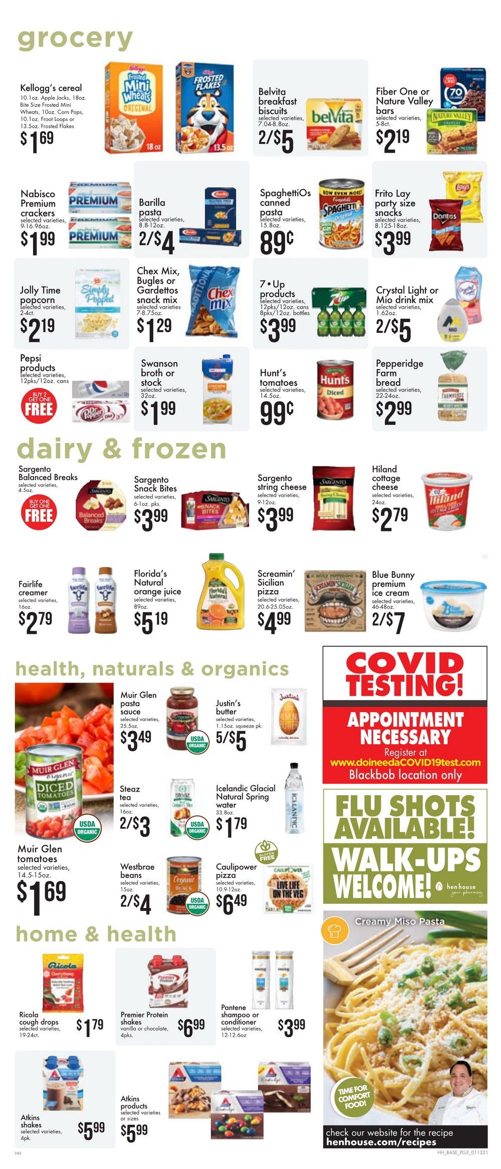 Hen House Weekly Circular Jan 13 Jan 19, 2021