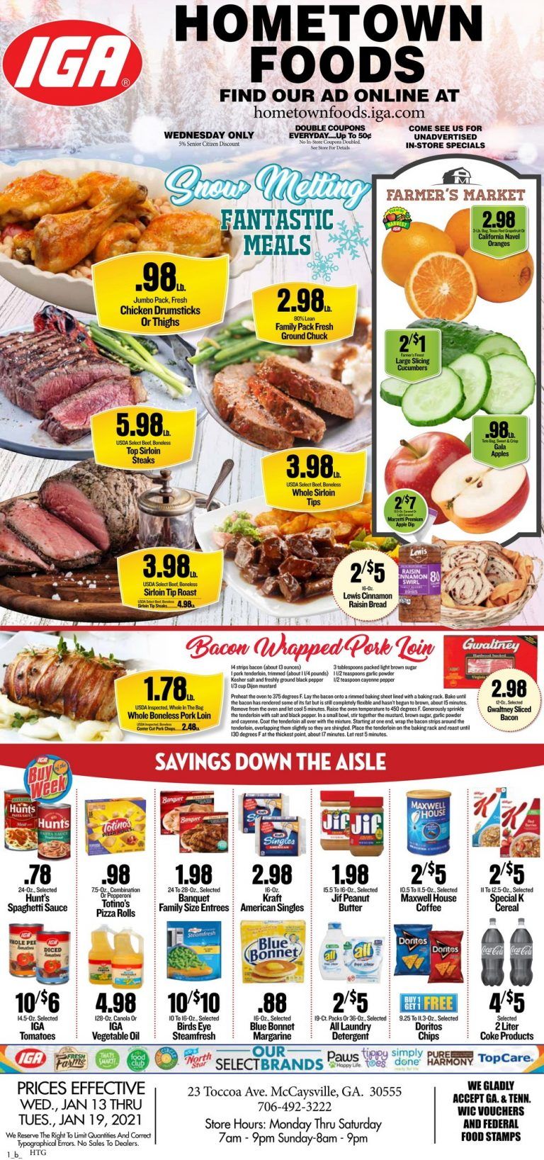 IGA Weekly Ad Jan 13 Jan 19, 2021