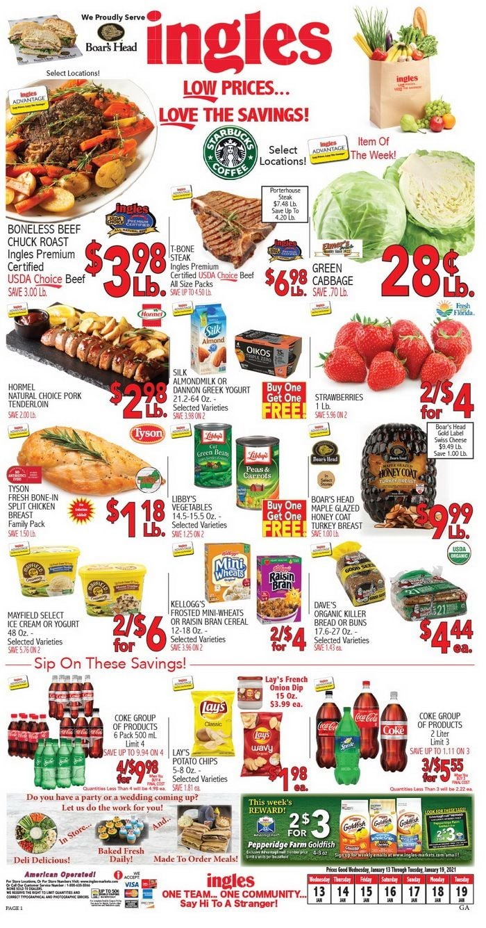 Ingles Weekly Ad Jan 13 Jan 19, 2021