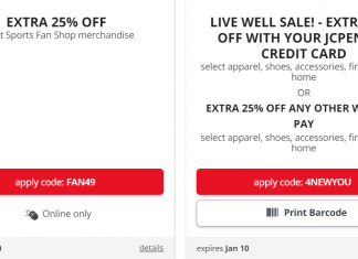 JCPenney New Year Sale Jan 05 – Jan 10, 2021