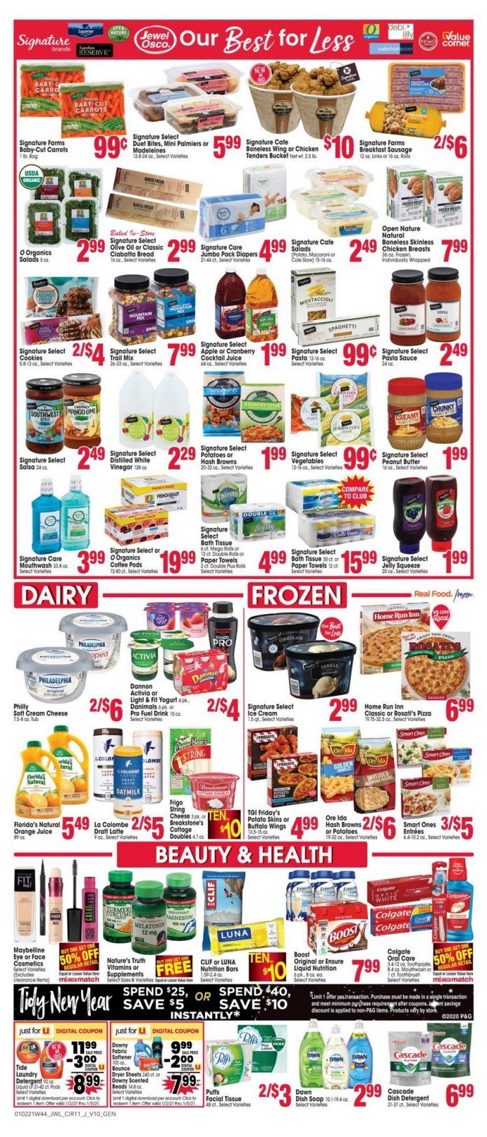 Jewel Osco Three Day Sale Ad Dec 30, 2020 Jan 01, 2021