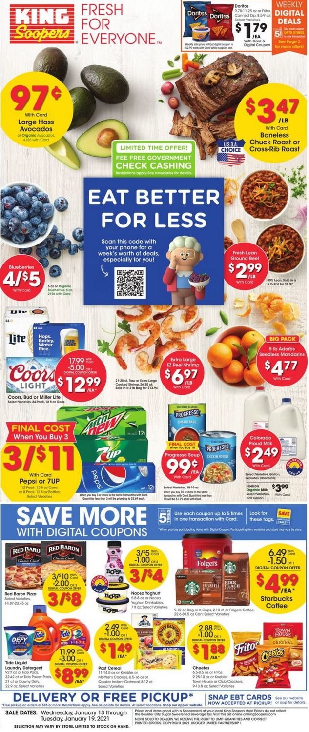 King Soopers Weekly Ad Jan 13 Jan 19, 2021