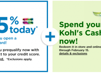 Kohl’s Coupons Sale Until Feb 15, 2021