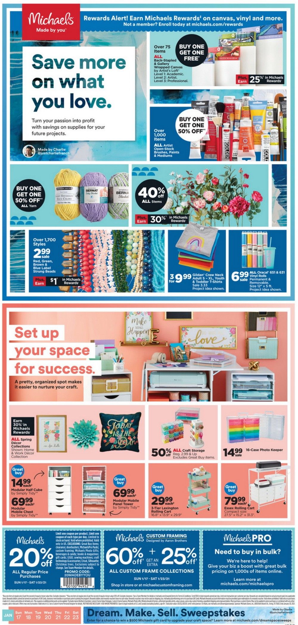 Michaels Weekly Ad Jan 17 Jan 23, 2021