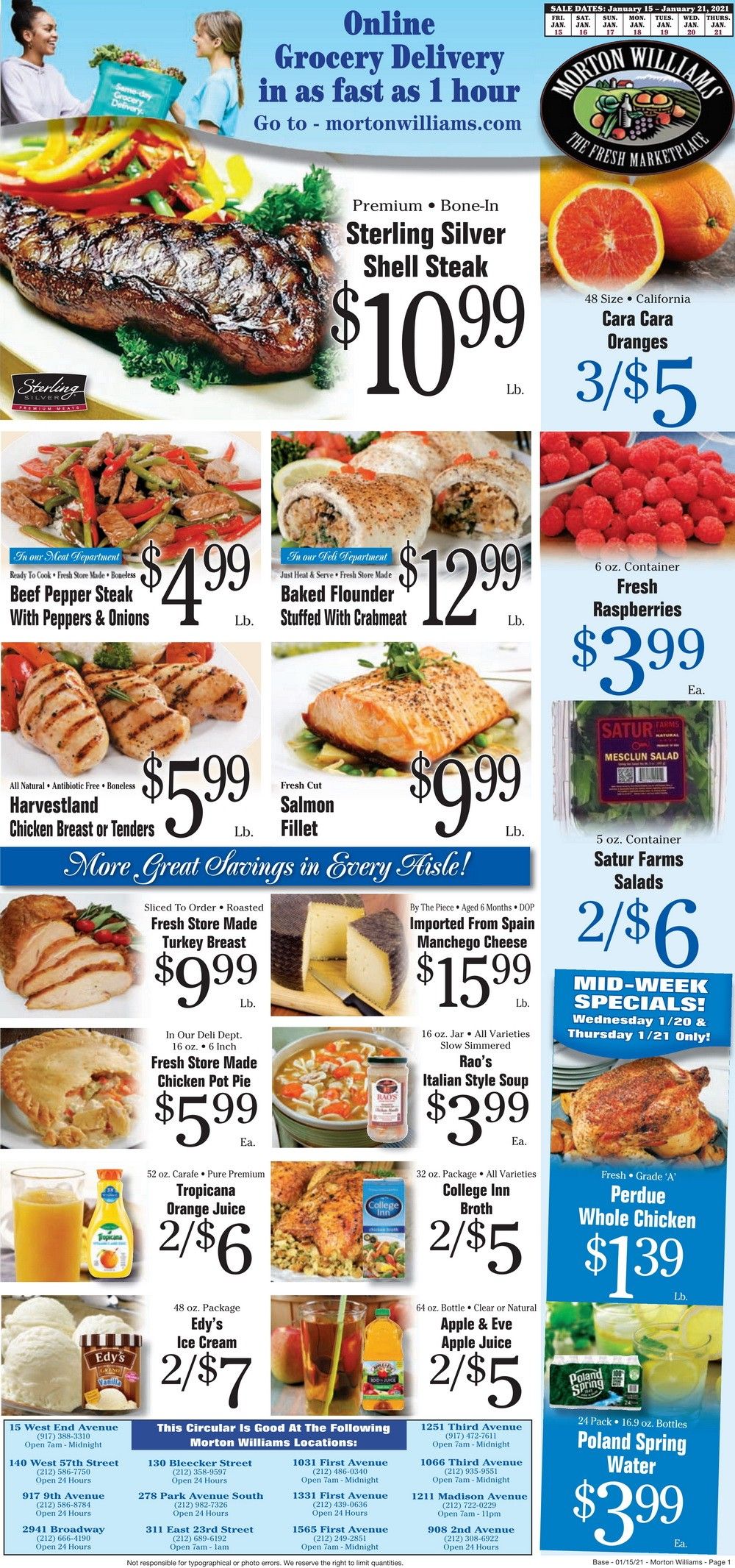 Morton Williams Weekly Ad Jan 15 Jan 21, 2021