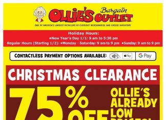 Ollie’s Weekly Ad Jan 01 – Jan 06, 2021