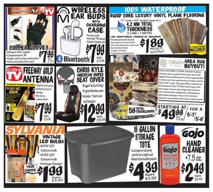 Ollie's Weekly Ad Jan 13 Jan 20, 2021