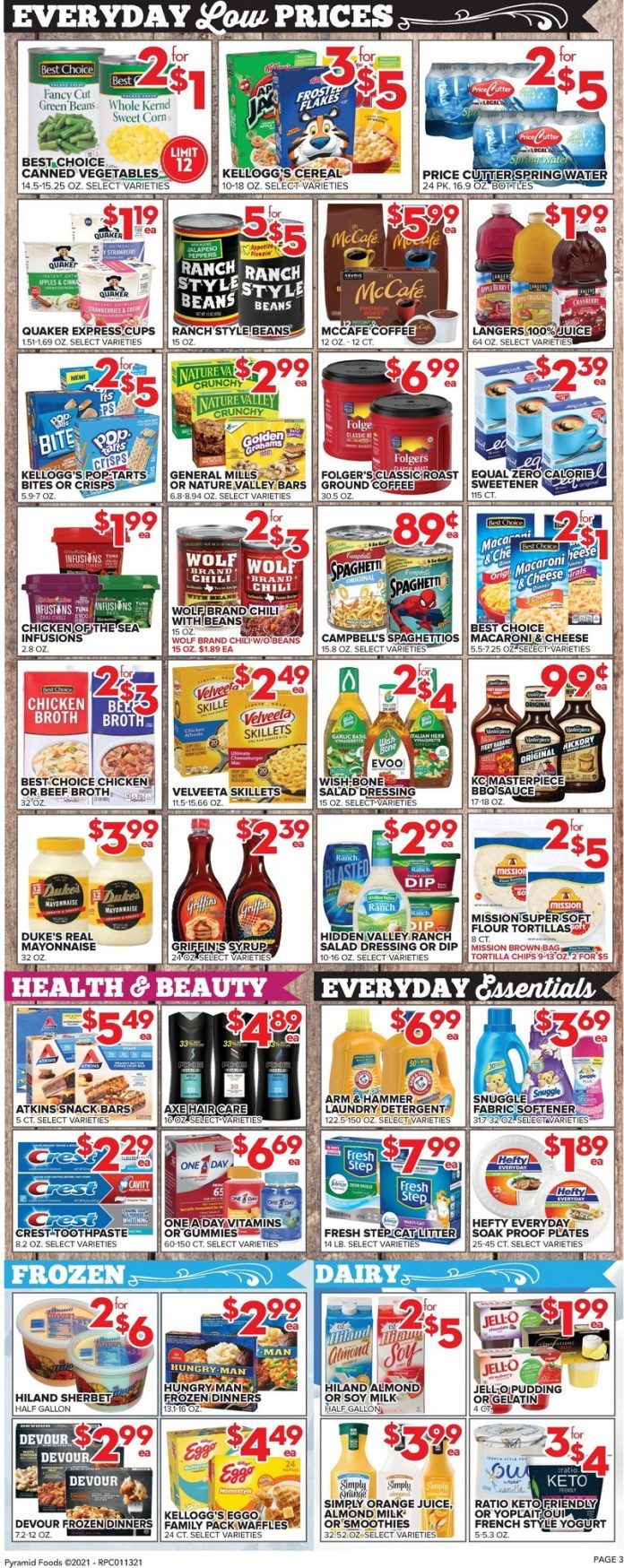 Price Cutter Weekly Ad Jan 13 Jan 19, 2021