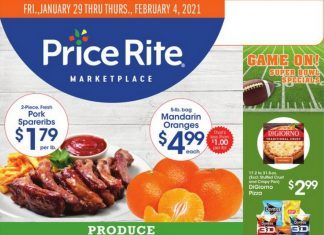 Price Rite Weekly Ad Jan 29 – Feb 04, 2021