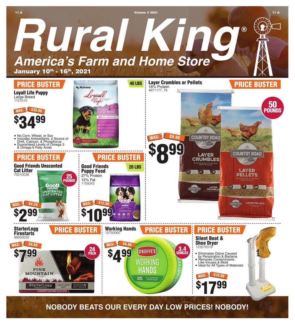 Rural King Weekly Ad Jan 10 Jan 16, 2021
