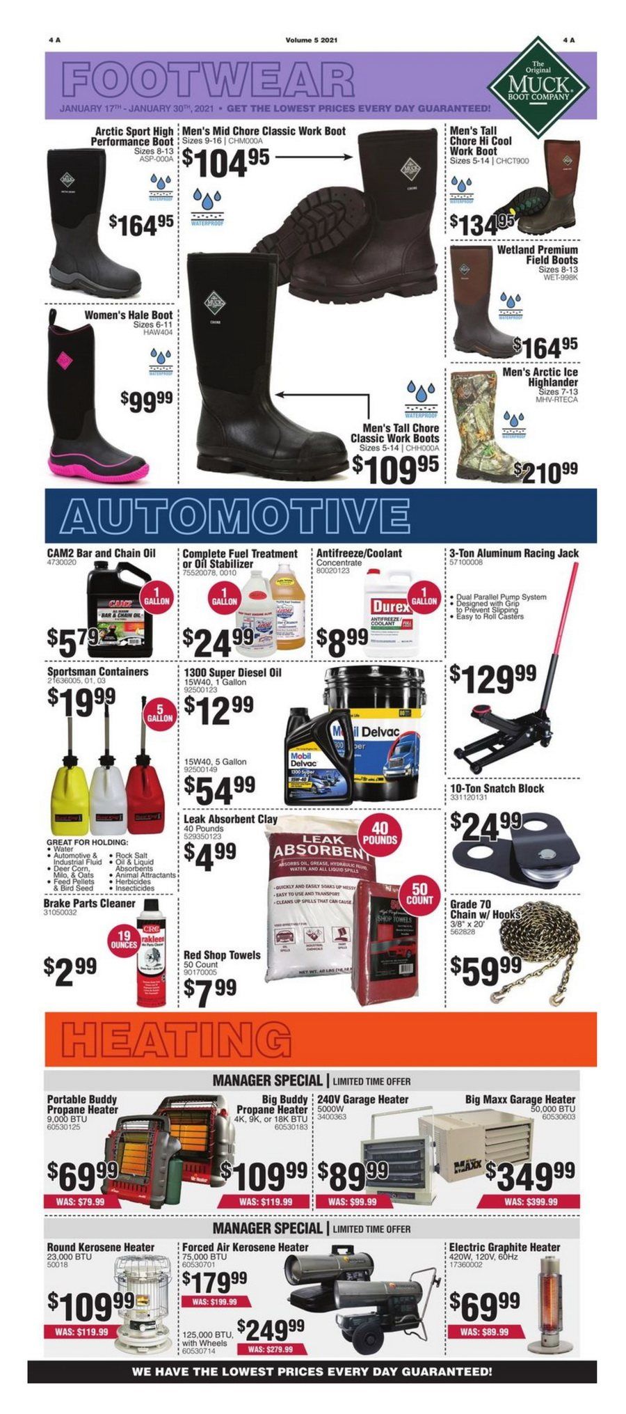 Rural King Weekly Ad Jan 17 Jan 30, 2021