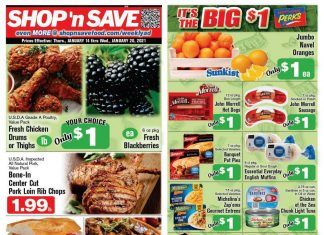 SHOP ‘n SAVE Weekly Ad Jan 14 – Jan 20, 2021