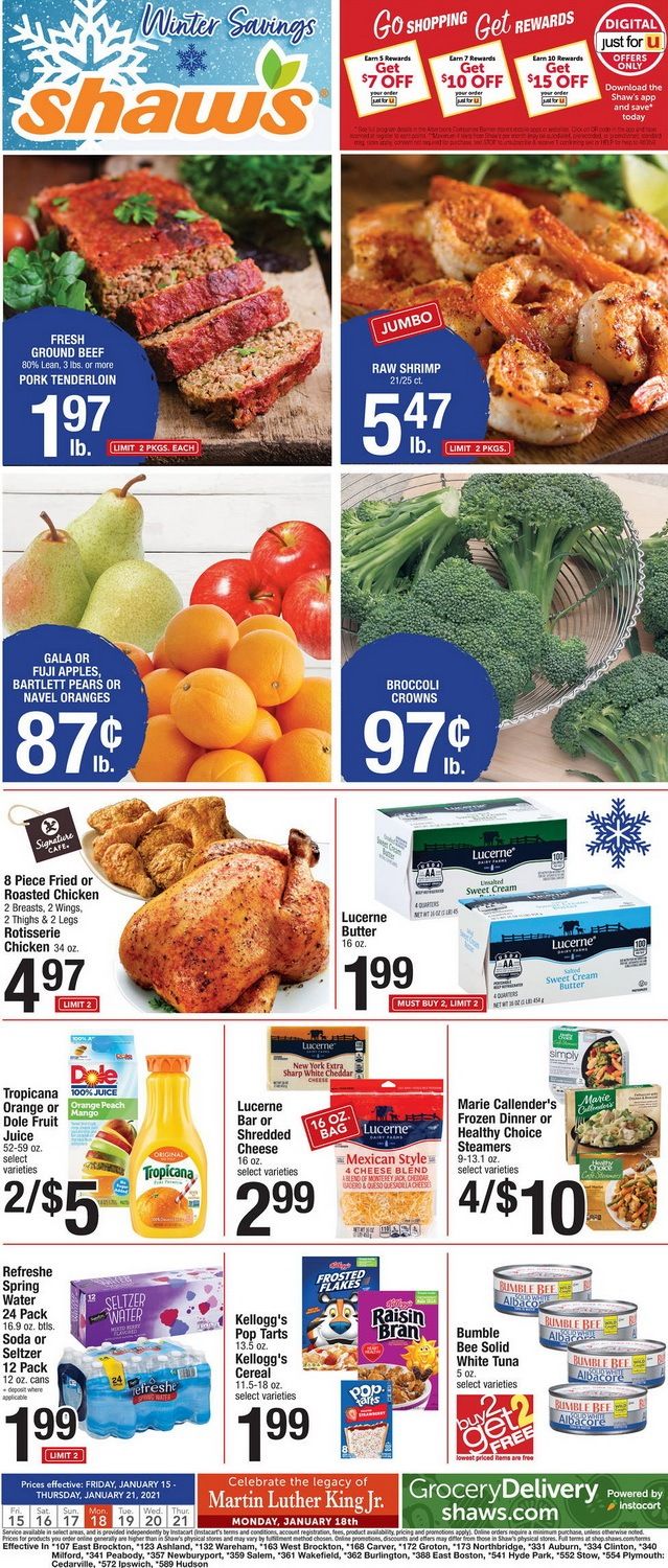 Shaw's Weekly Ad Jan 15 Jan 21, 2021