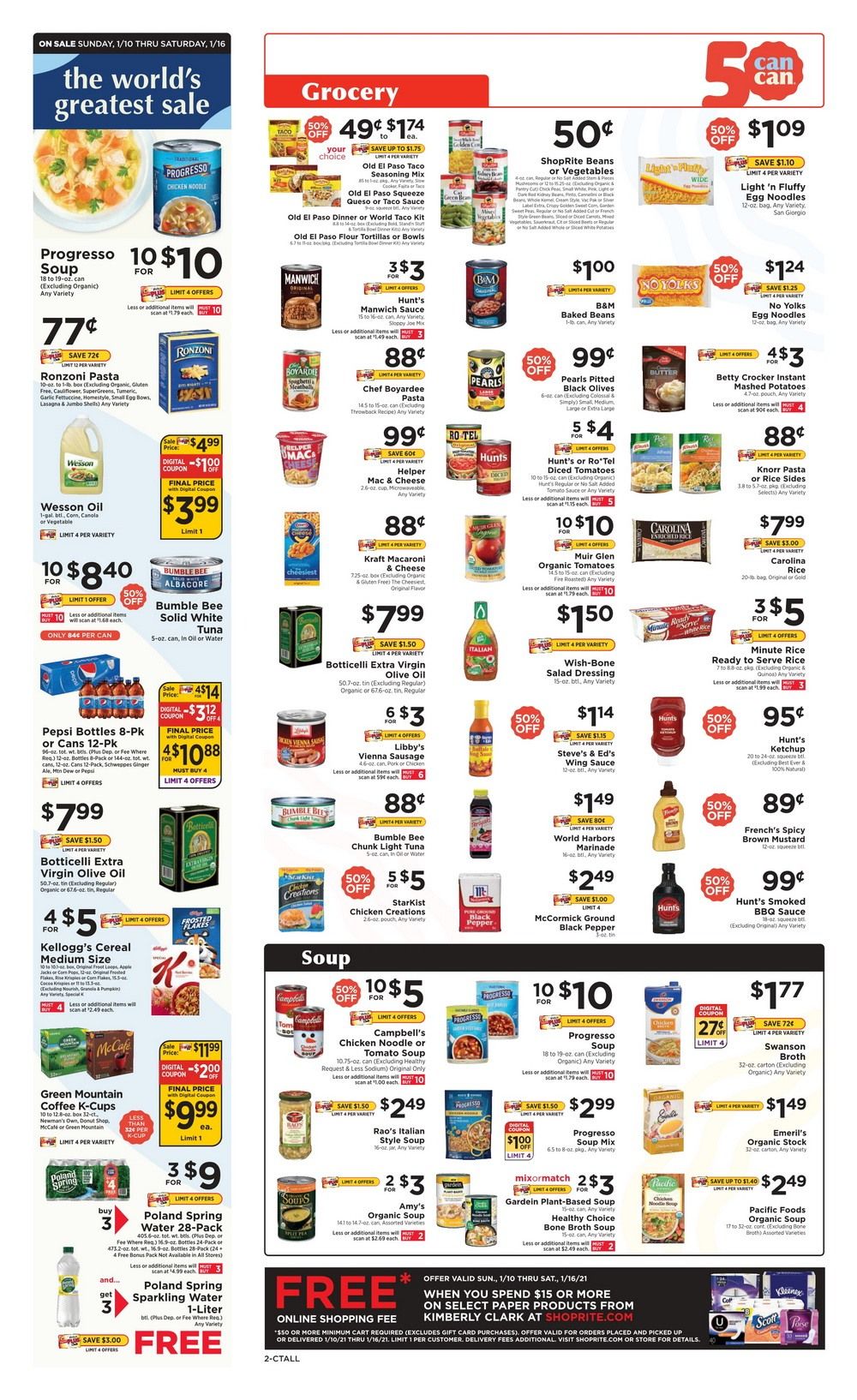 ShopRite Weekly Ad Jan 10 Jan 16, 2021